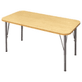 thumbnail image 4 of Tot Mate Children's Rectangular Table, Adjustable Legs Height, Short 14" to 23", Ready-to-Assemble, 4 of 6