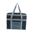 thumbnail image 4 of Bolsa térmica plegable para supermercado, para exteriores, para entrega de alimentos negro gris, 4 of 9