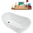 thumbnail image 2 of 55" Streamline NB5200ORB Soaking Freestanding Tub and Tray With Internal Drain in Matte Oil Rubbed Bronze, 2 of 7