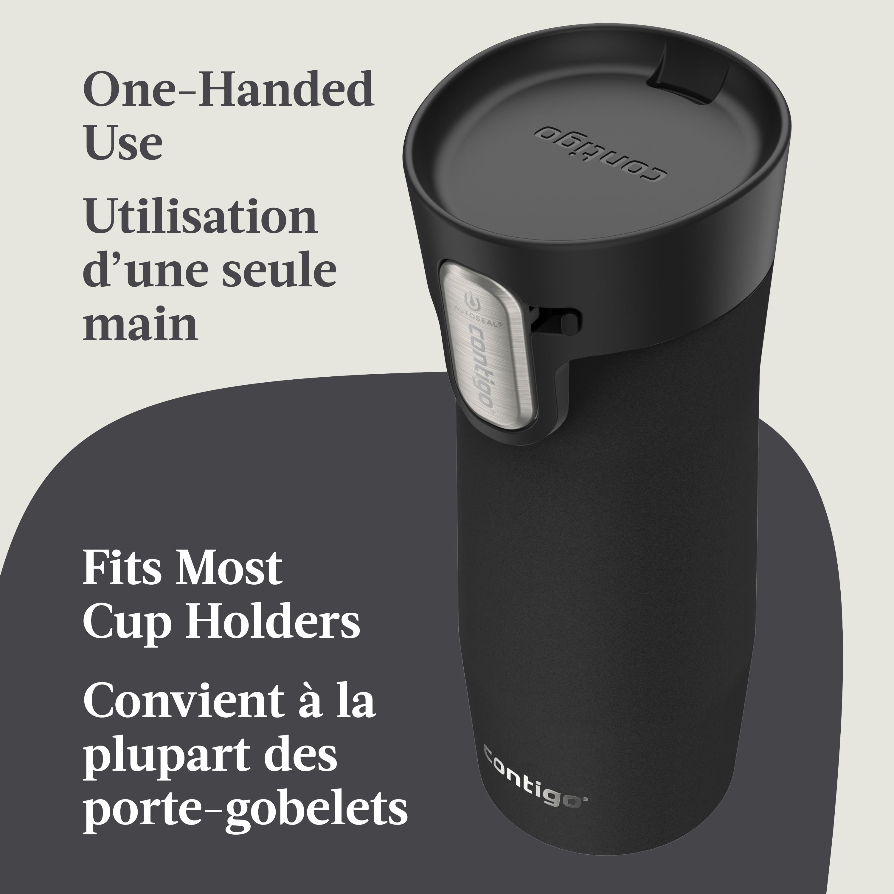 Contigo AUTOSEAL West Loop Vacuum-Insulated Stainless Steel Travel Mug with Easy-Clean Lid, 16 oz (473 ml)