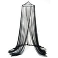 thumbnail image 3 of Mosquito Net for Bed, King Size Bed Canopy Hanging Curtain Netting, Princess Round Hoop Sheer Bed Canopy for All Kids Baby Cribs and Adult Beds Fit Twin, Full, Queen - Black, 3 of 4