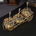 thumbnail image 1 of Sugar Bowl, 3 Piece Set Sugar Jar Gold Multipurpose European Style  for Coffee Shops, 1 of 7