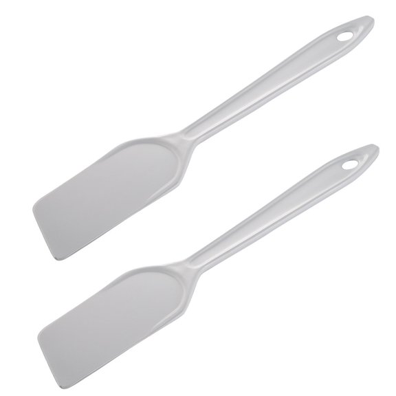 Hutzler 11-inch LOPOL Reinforced Nylon Spatula Scraper, Set of 2, White
