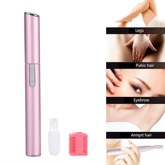 Afeitadora Eléctrica Portátil para Cara, Cejas, Pelo, Cuerpo, Cuchilla, Afeitora, Removedora, recortador con Cepillo y Peine parajas