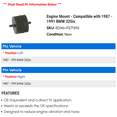thumbnail image 2 of Engine Mount - Compatible with 1987 - 1991 BMW 325is 1988 1989 1990, 2 of 2