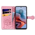 thumbnail image 2 of Funda Cartera FOXDOCK para Motorola Moto G34 , Flip PU con Relieve de Gatos y Perros, Tarjetero y Soporte, 2 of 6