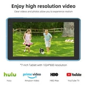 Tablet 7 inch Android 14.0 Tablet, 4GB RAM 32GB ROM (512GB Expand), Quad-Core, WiFi, GMS, Dual Camera, Educational, Games
