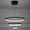thumbnail image 5 of Aiwen 3 Tiered Modern LED Pendant Light Stylish Home Decor Light Fixture Black, 5 of 8