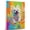 American Eskimo, variant on Greyhound Dog Stretched Canvas Size 8x12 Swimming Canvas – Cute Greyhound Canvas Wall Art of Puppy Playing Swimming, Perfect for Dog and Sports Fans
