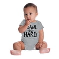 thumbnail image 4 of Crawl So Hard Funny Hip Hop Quote Romper Boys or Girls Infant Baby Brisco Brands 24M, 4 of 6