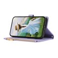 thumbnail image 4 of Wallet Case for Google Pixel 6a, Crossbody Shoulder Strap + Hand Wrist Stylish PU Leather Flip Folio Cover Stand Cards Holder Zipper Pocket RFID Blocking Phone Case for Google Pixel 6a, Purple, 4 of 8
