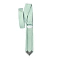thumbnail image 4 of Jacob Alexander Men's Woven Diamond Grid Pattern Slim 2.5 inch Width Neck Tie - Light Blue Gold, 4 of 7