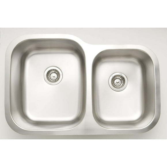 American Imaginations 32-in. W CSA Approved Stainless Steel Kitchen Sink With 2 Bowl And 18 Gauge AI-27632