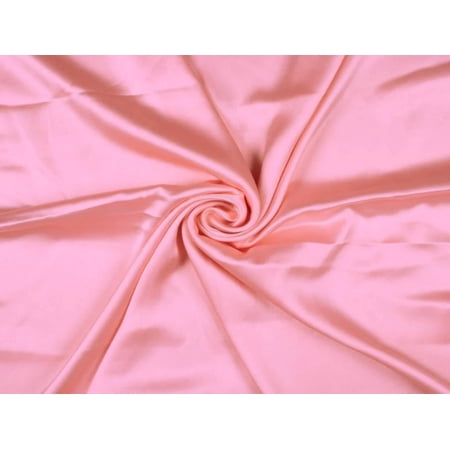 Brick Pink viscose modal satin weave fabric ~ 44quot; wide.(105)