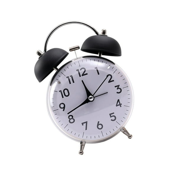 Ciwanning Heavy Sleepers Alarm Clock Analog Design With Double Bells And Soft Glowing Light Quiet Operating