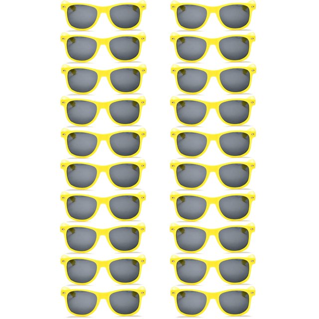 Gafas de Sol QYVEWY Retro años 70 y 90 para Hombres y Mujeres (20 Pares)