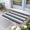 Navy Khaki, variant on Navy Blue Khaki Striped Door Mat Indoor Outdoor, Gradient Horizontal Lines Non Slip Welcome Mat with Rubber Backing, Absorbent Fabric Front Door Mats Entryway Rug for Home Patio Entrance 18"x30"