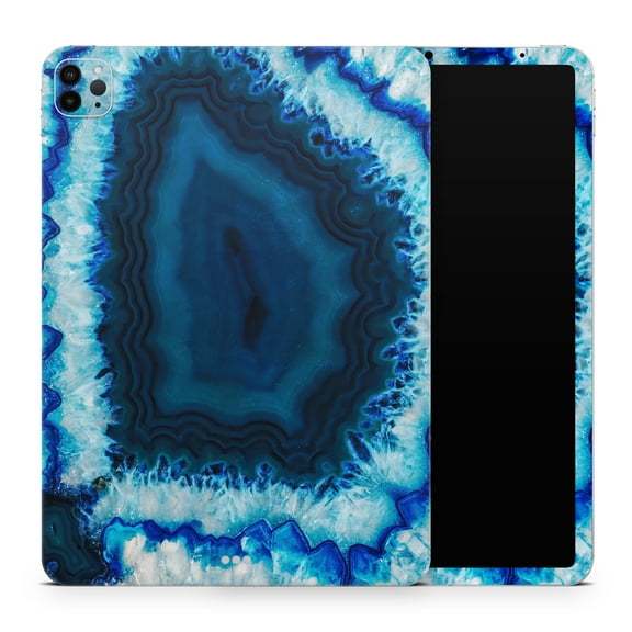 DesignSkinz Vivid Blue Agate Crystal Full-Body Skin Decal Wrap Cover for iPad (A1219/A1337)