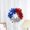 Style A, variant on Simulation Garland For Front Door, United States Wreath For Porch Wall, Fourth Of July Wreath For Indoor Outdoor Party Decor