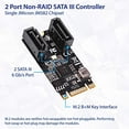 thumbnail image 2 of IOCrest SI-ADA40149 2 Port SATA III 6Gb-s M.2 22x42 Controller Card, 2 of 4