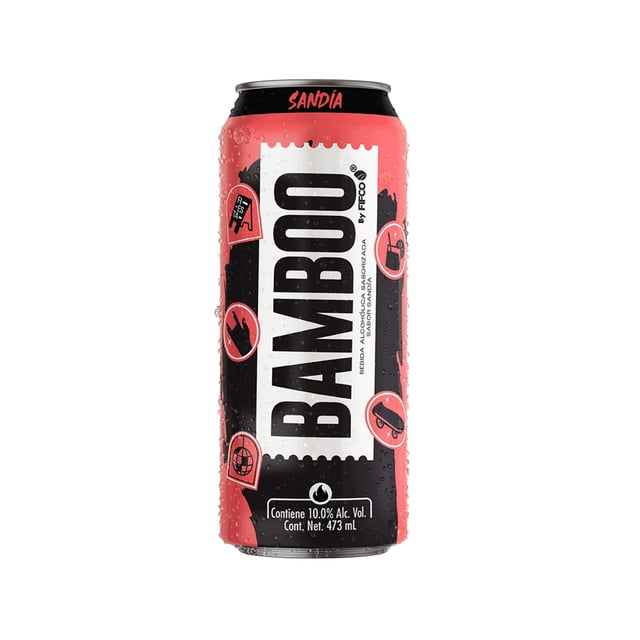 Bebida alcohólica Bamboo preparada sabor sandia 473 ml