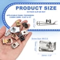 thumbnail image 2 of Uxcell U-Style Clip-On Nut, Regular Extruded U-Nut U-Type Fasteners Hardware Nut for Automotive Metal Cars Motorcycles Silver M5-0.8, 2 of 6