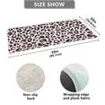 thumbnail image 3 of Haosy Pink Leopard Bathroom Rugs Non Slip Absorbent Soft Plush Quick Dry Bath Mat, 39"x20", 3 of 8