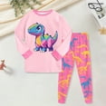 thumbnail image 2 of Quealent Pajama Sets Long Sleeve Soft Comfy Sleepwear PJS 6-12 Months 12-24 Months 2t 3t 4t 5t 6t 7t 8t 9t Children Light Pink 5-6 Years, 2 of 5