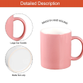 thumbnail image 3 of 320ml ceramic cup, dishwasher and microwave safe, coffee cup, tea cup, DIY mug - pink, 3 of 5