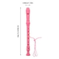 thumbnail image 2 of UPOUART 1Set Pink Plastic Clarinet 8 Hole Beginner Professional Practice Wind Instrument, 2 of 8