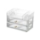 thumbnail image 4 of Caja de cosméticos de gran capacidad, vitrina para cosméticos, contenedor para joyas, baño transparente de 3 niveles, 4 of 9