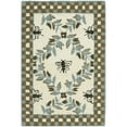 thumbnail image 2 of SAFAVIEH Chelsea Lara Floral Wool Area Rug, Ivory/Blue, 5'6" x 5'6" Round, 2 of 10