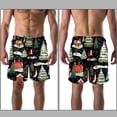 thumbnail image 3 of luoweisi Men's Beach Shorts Quick Dry Swim Trunks with Mesh Lining Merry Chrismas XL, 3 of 5