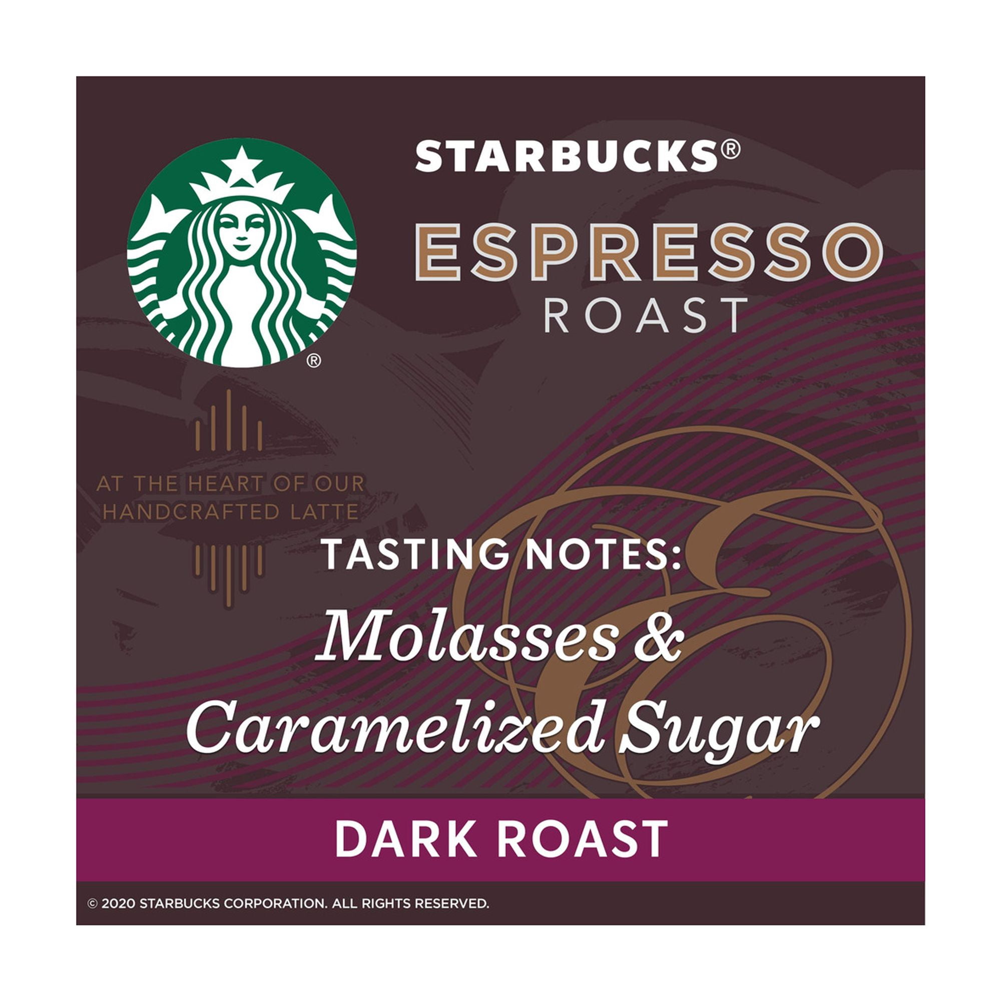 Starbucks Espresso Roast Dark Roast Whole Bean Coffee 12 oz (Pack of 60)