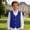Blue, variant on Boy'S Vest Sleeveless Button Up Blue Vest Suit Boys Back To School Clothes Kid Boys Formal Vest for Kids Boys Holiday Outfits 9-10 Years