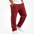 thumbnail image 3 of HAOTAGS Boys Sweatpants (2-15) Open Bottom Elastic Waist Loose Casual Workout Side Pockets Jogger Pants Red Size 12, 3 of 7