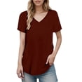 thumbnail image 1 of HUANBAI Chemise Femme Manches Courtes Décontractée Élégante, 1 of 5