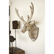 GwG Outlet Recycled Wooden Deer Head Wall Hanging CGU2225