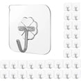 thumbnail image 1 of Ganchos Adhesivos Transparentes Reutilizables Resistente al Agua y Aceite, 1 of 8