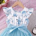 thumbnail image 5 of Flower Girl Dresses Short Sleeve Floral Prints Princess Dance Party Clothes Girls Boho Dresses,Size 7 Years-8 Years, 5 of 7