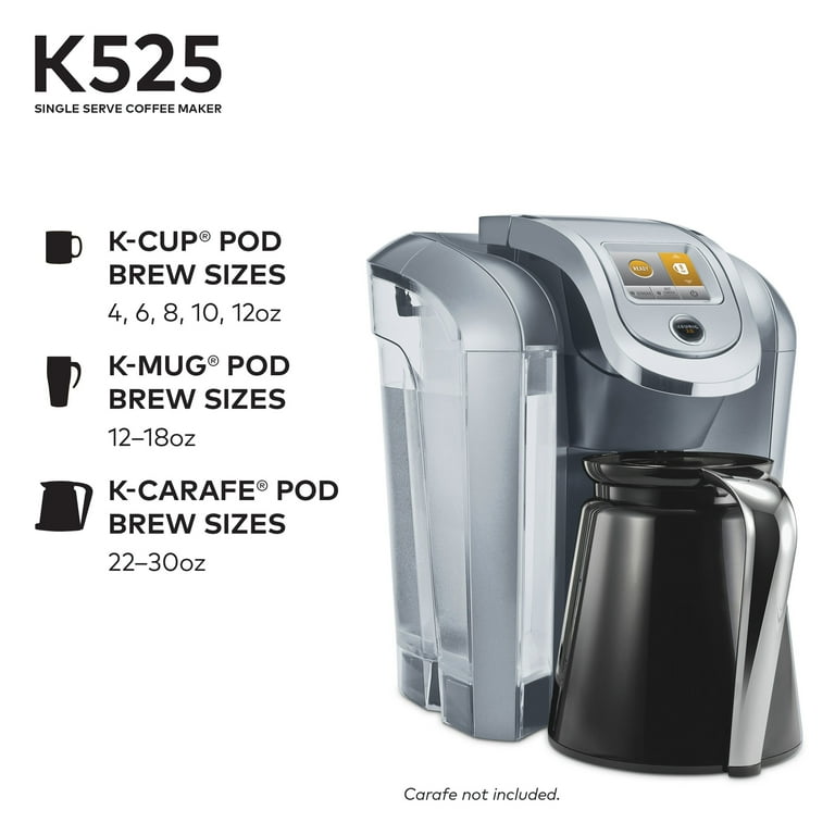 Keurig K525 Single Serve Programmable K Cup Coffee Maker Walmart