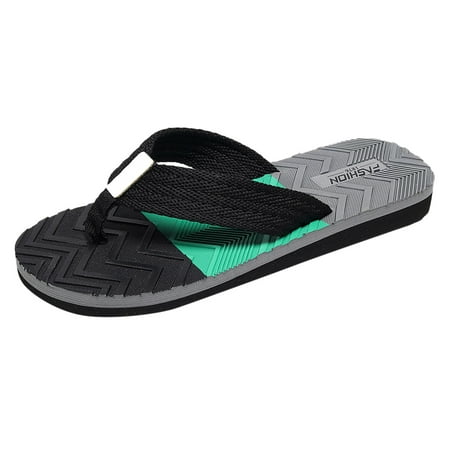 

Cathalem Men Classical Comfortable Flip Flop Fashion Sandals Slide Sandals Beach Slippers Black 40