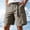 Khaki, variant on Sevevn Men's Quick Dry Cargo Shorts Elastic Waist with Buckle Belt Casual Utility Shorts with Large Pockets