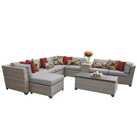 Catalina 10 Piece Outdoor Wicker Patio Furniture Set 10b Walmart Com