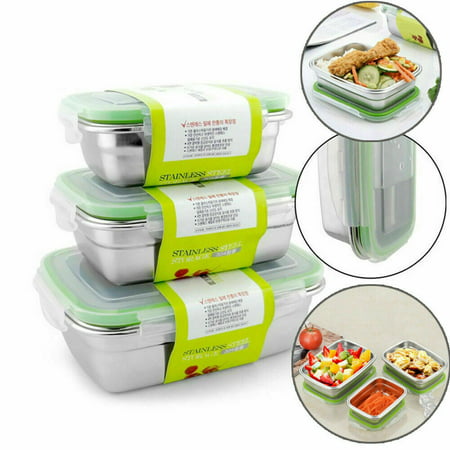 Layers Storag Lunch Box Bento Food Container Stainless Steel Thermal