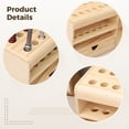 thumbnail image 3 of Wooden Screwdriver Organizer, Tools Storage Organizer, Wood Organizer Box with Drawers, Multi-layer Storage, Perfect for Desktop Clutter Control and Tool Management, 3 of 5