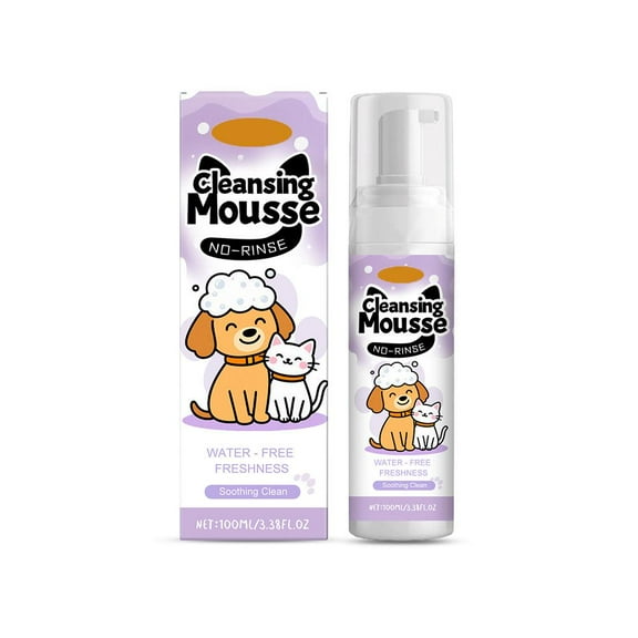 Pet Cleansing Mousse No-Rinse Foam Cleaning Agent For Cats s Dog