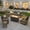 Black, variant on Ovios 10 Pieces Outdoor Patio Sectional Furniture with 54" Fire Pit Table All-Weather Wicker Conversation Set with Swivel Chairs,Smart Table, Beige
