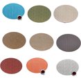 thumbnail image 1 of Workhe Oval PVC Placemat Non-Slip Plastic Table Mat Water-proof Plate Dish Placemat Dish Pads Coaster Kitchen Bar Accessories, 1 of 9