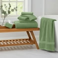 thumbnail image 7 of RIVERSIDE 8 Piece Cotton Towel Set 2 Bath 27x54 and 2 Hand Towels 16x28 with 4 Washcloths 12x12 Soft Absorbent - Sage, 7 of 7